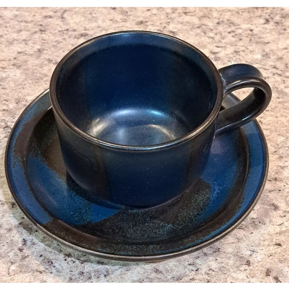 Iron Mountain Blue Ridge Coffee Mug And Saucer Nancy Patterson - Picture 3 of 9